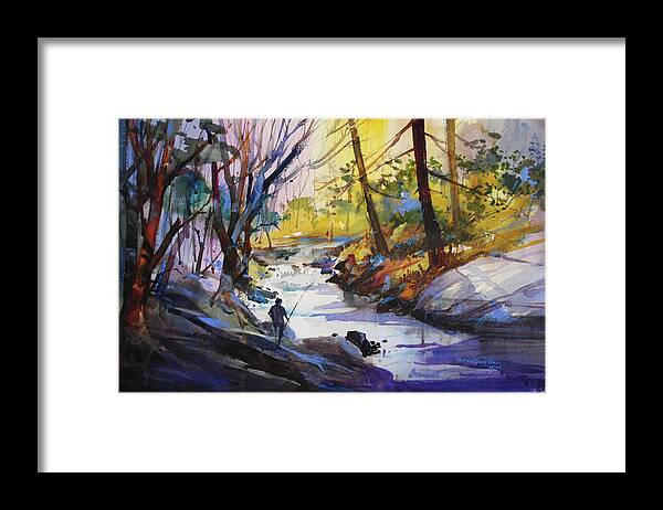 New England Scenes Framed Print featuring the painting Enchanted Wilderness #1 by P Anthony Visco
