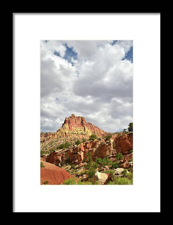 Capitol Reef National Park Framed Print featuring the photograph Entrance to Capitol Gorge #2 by Ray Mathis