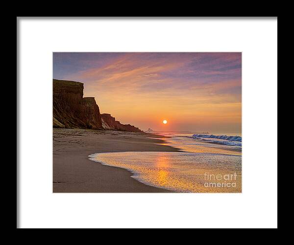 Sunset Framed Print featuring the photograph Falesia sunrise #1 by Mikehoward Photography