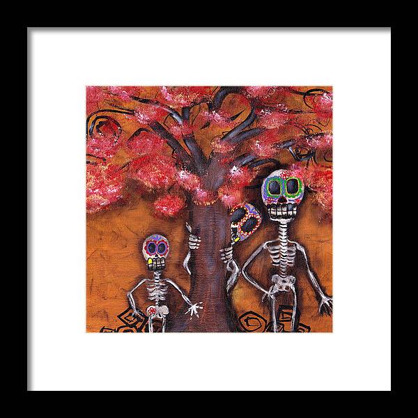 Day Of The Dead Framed Print featuring the painting Family Tree by Abril Andrade