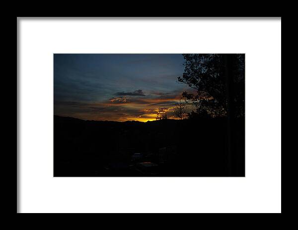 House Framed Print featuring the photograph Fire in the morning #1 by Random Braking