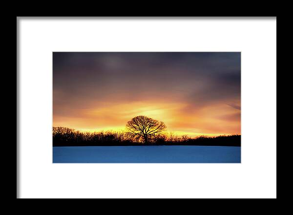  Framed Print featuring the photograph Fire In The Sky by Dan Hefle
