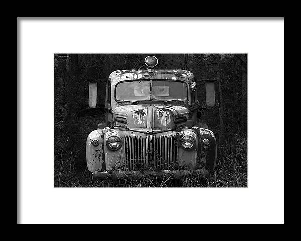 Fire Truck Framed Print featuring the photograph Fire Truck #1 by Ron Jones