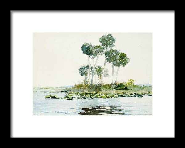St. Johns River Framed Print featuring the painting Florida by Winslow Homer