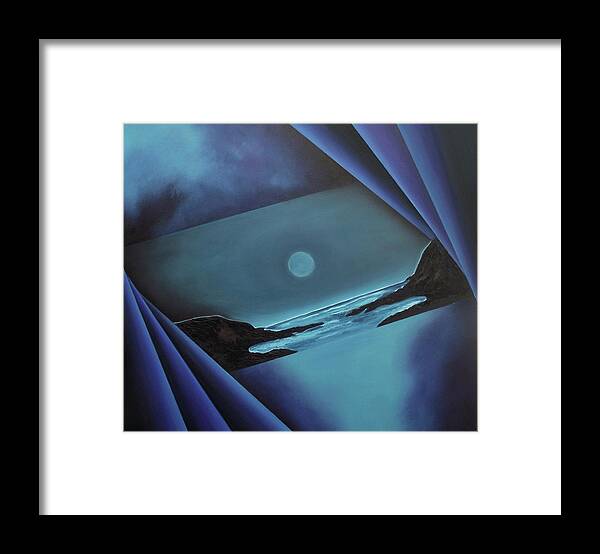  Framed Print featuring the painting Flowing Through by Ara Elena