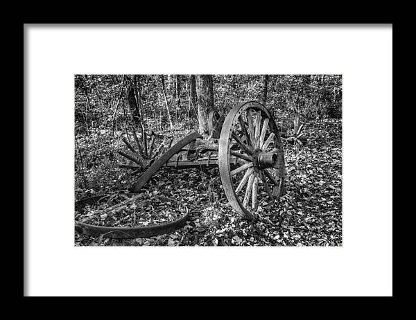 Wheel Framed Print featuring the photograph Forgotten Wagon #2 by Tom Mc Nemar