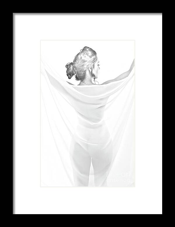 Nude Framed Print featuring the painting Freedom #3 by Kiran Joshi