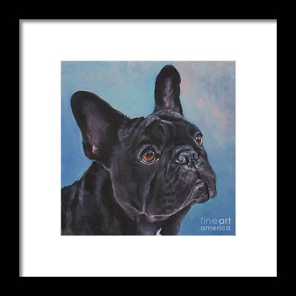 Frenchie Framed Print featuring the painting French Bulldog #1 by Lee Ann Shepard