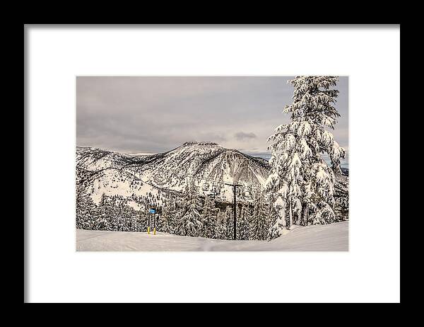 Activity Framed Print featuring the photograph Fresh Snow #2 by Maria Coulson