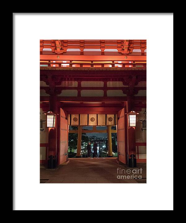 Shinto Framed Print featuring the photograph Fushimi Inari Taisha, Kyoto Japan by Perry Rodriguez