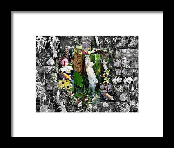 Garden Framed Print featuring the photograph Garden Muse #1 by Mindy Newman