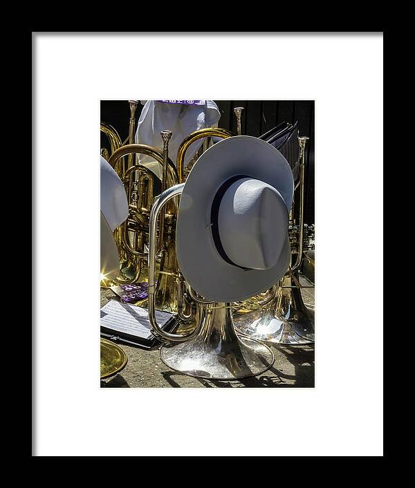 Gay Pride Parade Nyc 2016 Framed Print featuring the photograph Gay Pride Parade NYC 2016 Marching Band Instruments #1 by Robert Ullmann