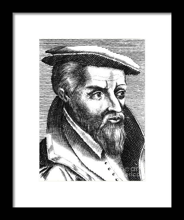 Science Framed Print featuring the photograph Georgius Agricola, German Scholar #1 by Science Source
