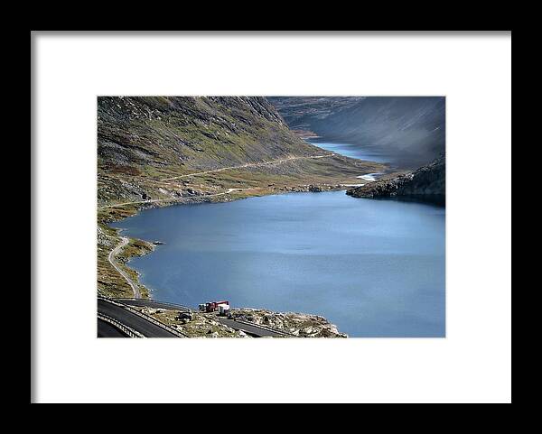 Lake Djupvatnet Framed Print featuring the photograph Glacial Lake #1 by Jim Hill