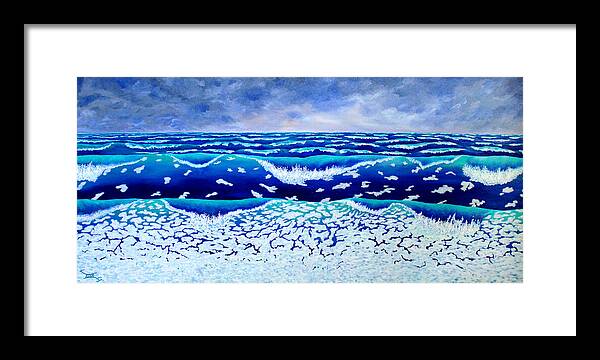 Ocean Framed Print featuring the painting Global Warming #1 by Blaine Filthaut