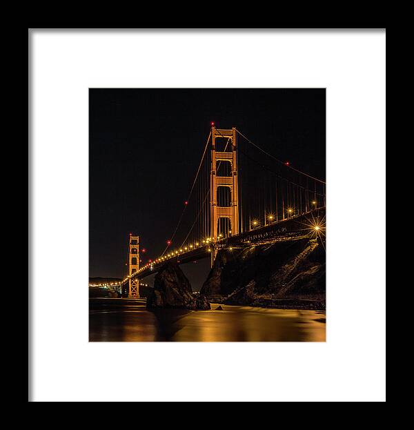America Framed Print featuring the photograph Golden Gate Bridge by Teresa Wilson