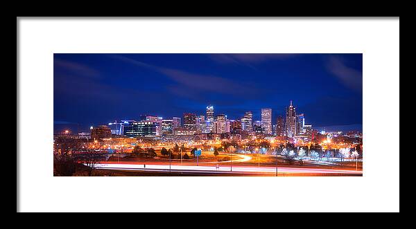 Denver Framed Print featuring the photograph Goodnight Denver #1 by Darren White