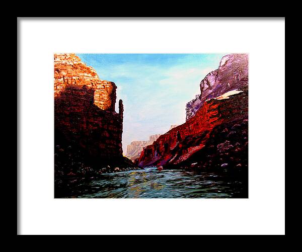 Grand Canyon Framed Print featuring the painting Grand Canyon IV #1 by Stan Hamilton