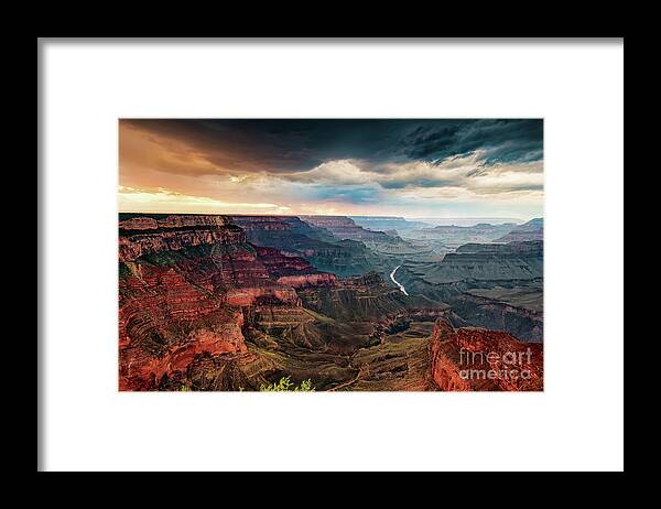 Grand Canyon Framed Print featuring the photograph Grand Canyon South Rim Sunset #2 by Alissa Beth Photography
