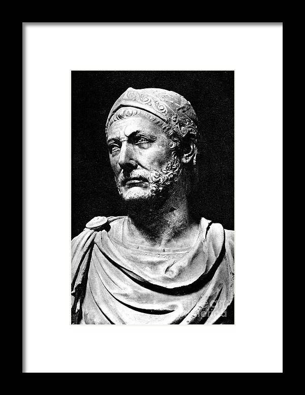 History Framed Print featuring the photograph Hannibal, Carthaginian Military by Photo Researchers