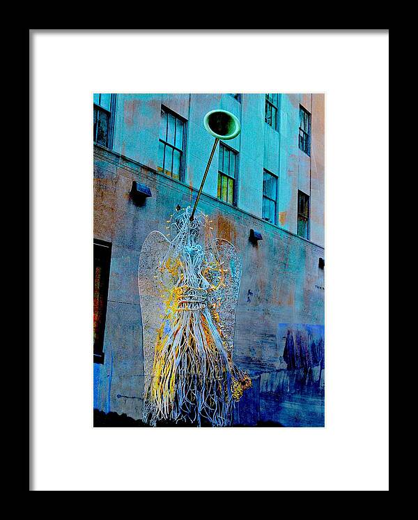 Urban Landscape Framed Print featuring the photograph Hark #1 by Diana Angstadt