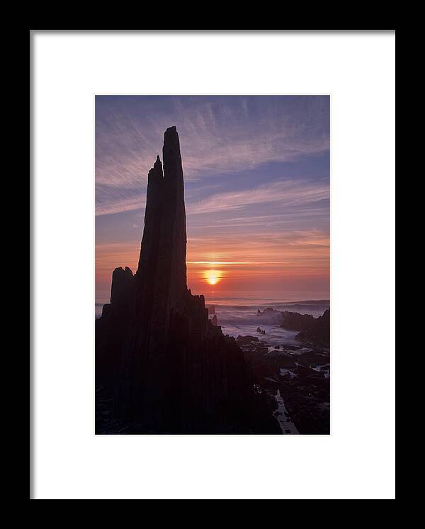 Hartland Framed Print featuring the photograph Hartland Seascape from the West coast of Devon #1 by Pete Hemington