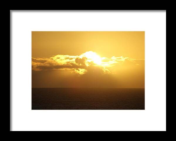  Framed Print featuring the photograph Hawaii Sunrise #1 by Michael Lancaster