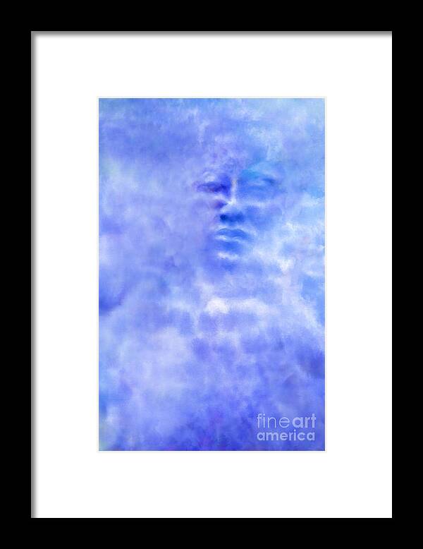Sky Framed Print featuring the digital art Head In The Clouds by Holly Ethan