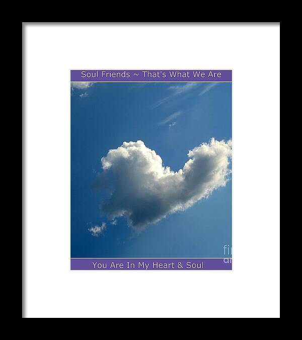 Heart Framed Print featuring the photograph Heart Cloud Sedona by Mars Besso