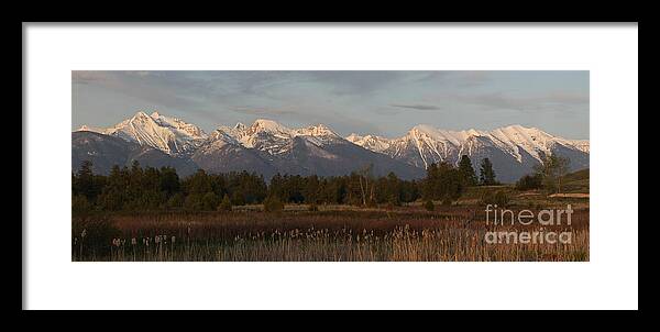 Mission Mountains Framed Print featuring the photograph Heavenly Mission Panorama #1 by Katie LaSalle-Lowery