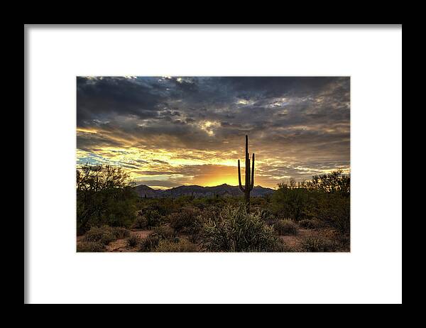 Arizona Framed Print featuring the photograph Here Comes The Sun #2 by Saija Lehtonen