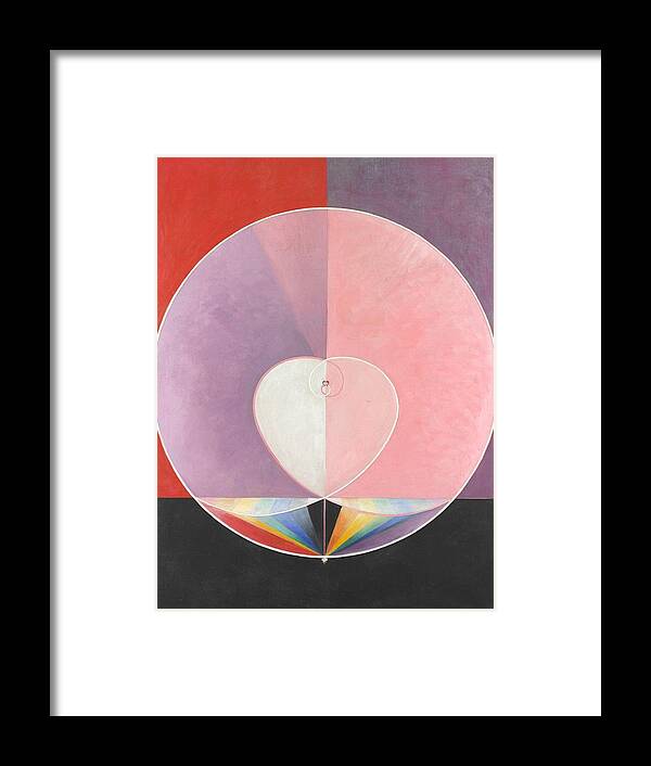 Doves No. 2 Framed Print featuring the painting Hilma af Klint by MotionAge Designs