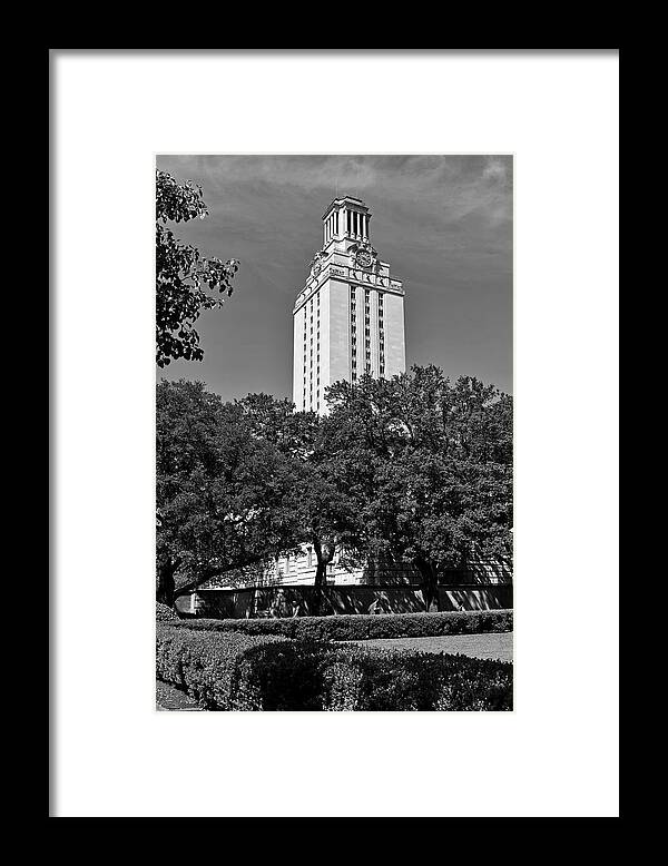 University Of Texas Framed Print featuring the photograph Historic Texas Tower #1 by Mountain Dreams