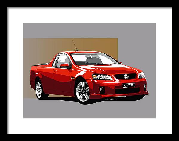 Holden Framed Print featuring the digital art Holden Ute by Colin Tresadern