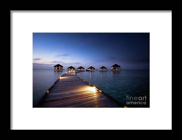 Architecture Framed Print featuring the photograph Honeymooners Paradise by Hannes Cmarits