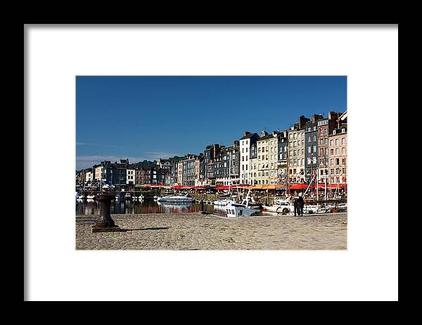 Vieux Bassin Framed Print featuring the photograph Honfleur Vieux Bassin #1 by Sally Weigand
