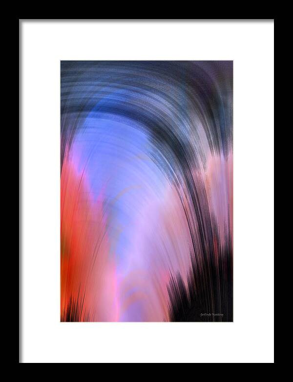 Colorful Framed Print featuring the digital art Hope - Hoffnung by Gerlinde Keating