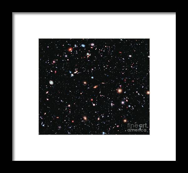 Hubble Ultra Deep Field Framed Print featuring the photograph Hubble eXtreme Deep Field by Nasa