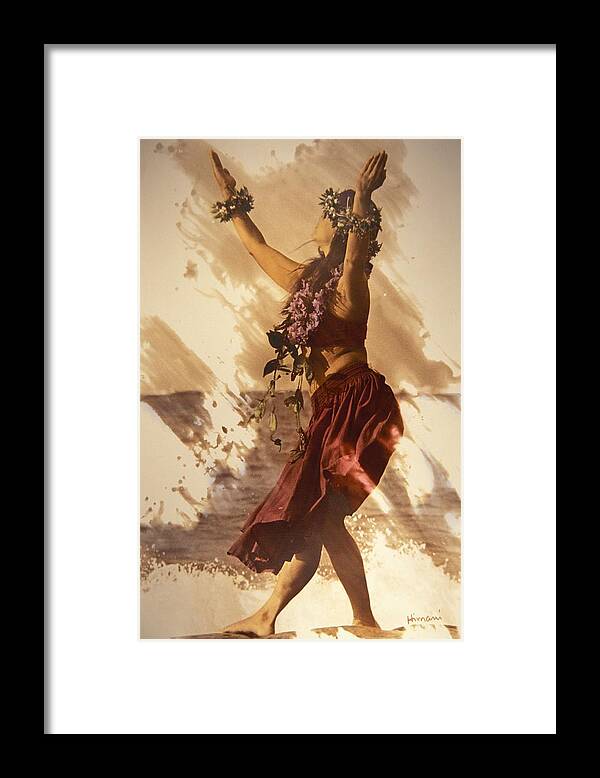 Beautiful Framed Print featuring the photograph Hula On The Beach #1 by Himani - Printscapes