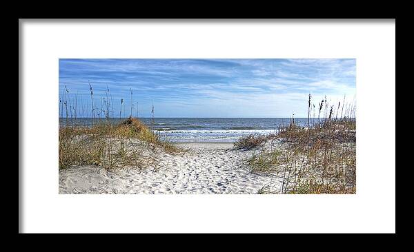 Scenic Framed Print featuring the photograph Huntington Beach South Carolina by Kathy Baccari