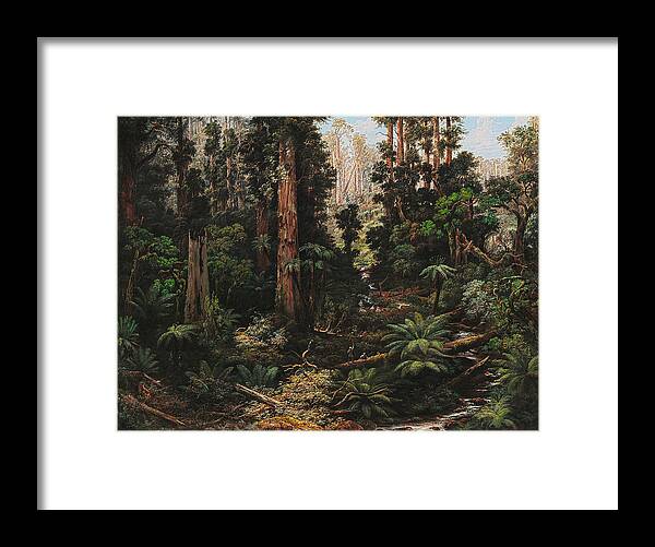 Isaac Whitehead Framed Print featuring the painting In the Sassafras Valley. Victoria #2 by Isaac Whitehead