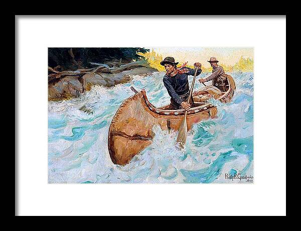 Outdoor Framed Print featuring the painting In Troubled Water #1 by Philip R Goodwin
