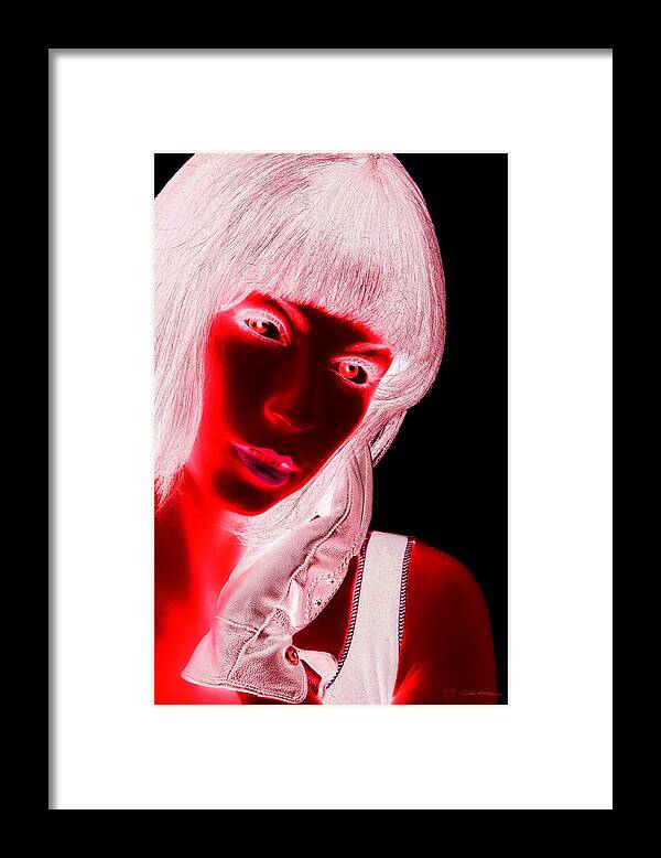 'visual Art Pop' Collection By Serge Averbukh Framed Print featuring the photograph Inverted Realities - Red #1 by Serge Averbukh