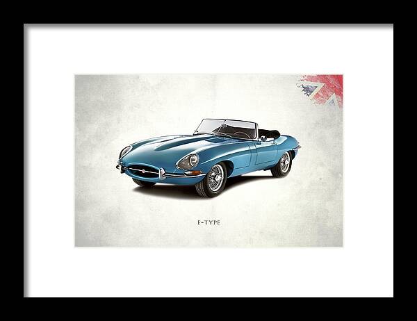 Jaguar E Type Framed Print featuring the photograph Jaguar E-Type #1 by Mark Rogan