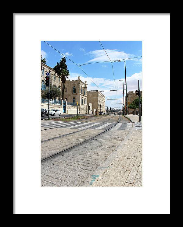 Jerusalem Framed Print featuring the photograph Jerusalem French Hospital #1 by Munir Alawi