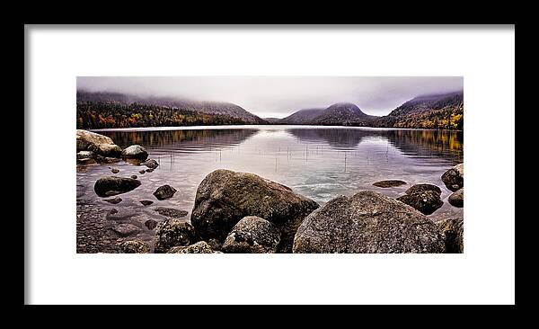Jordan Pond Framed Print featuring the photograph Jordan Pond #1 by Chad Tracy