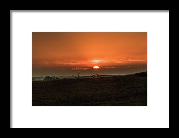 Jay Stockhaus Framed Print featuring the photograph Kansas Sunrise #1 by Jay Stockhaus