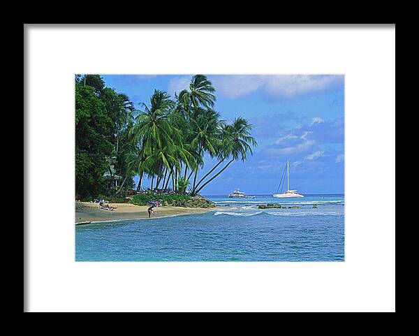Barbados Framed Print featuring the photograph King's Beach, Barbados #1 by Gary Corbett