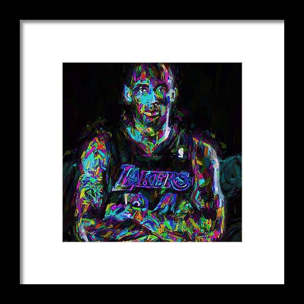 Kobebryant Framed Print featuring the photograph Kobe The Golden Child Bryant Is #1 by David Haskett II