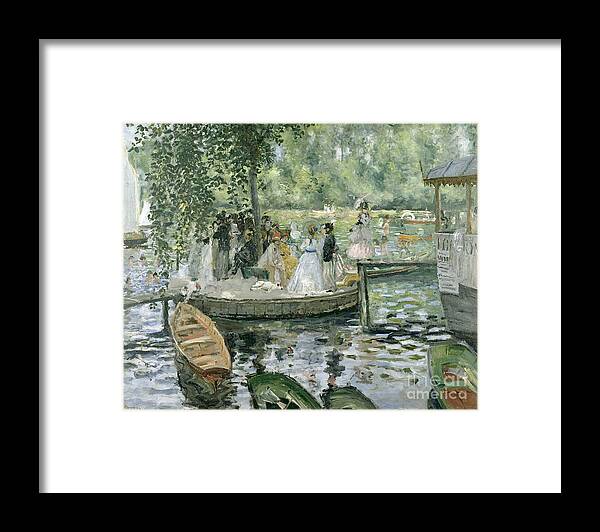 Grenouillere Framed Print featuring the painting La Grenouillere by Pierre Auguste Renoir